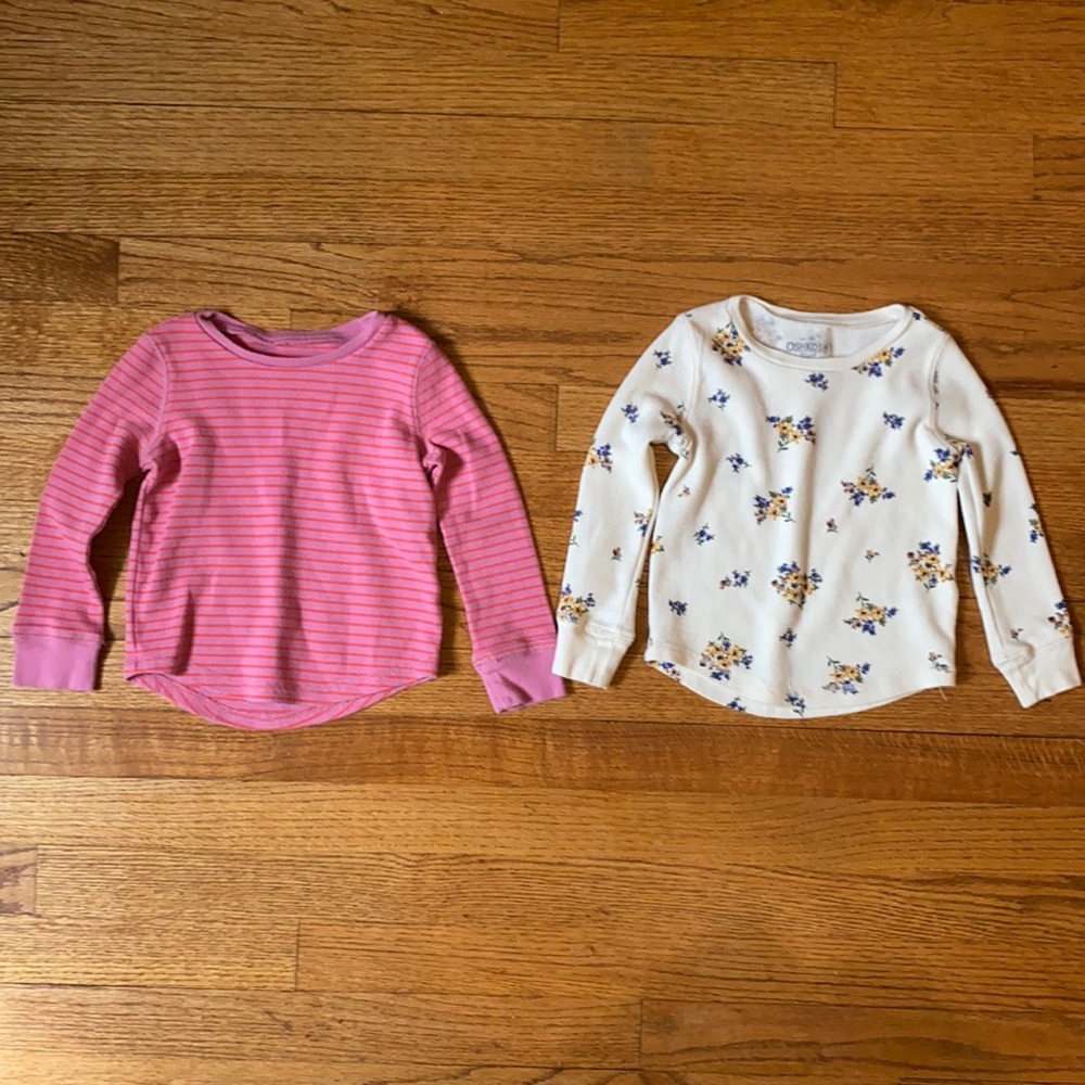 Osh Kosh Toddler Girl Long Sleeved Thermals.